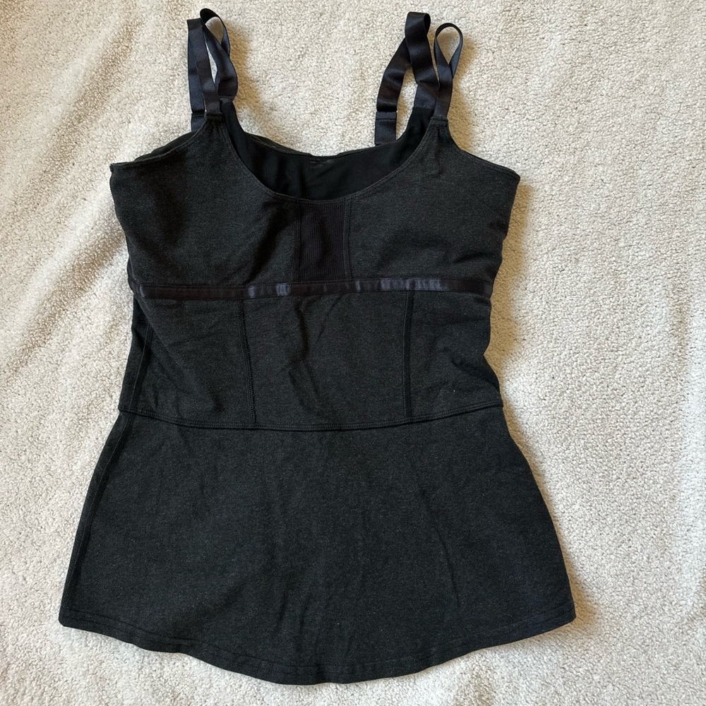 Lululemon black double strap tank top